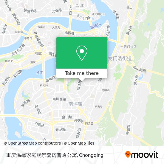 重庆温馨家庭观景套房普通公寓 map