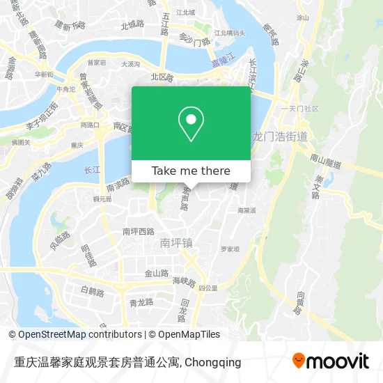 重庆温馨家庭观景套房普通公寓 map