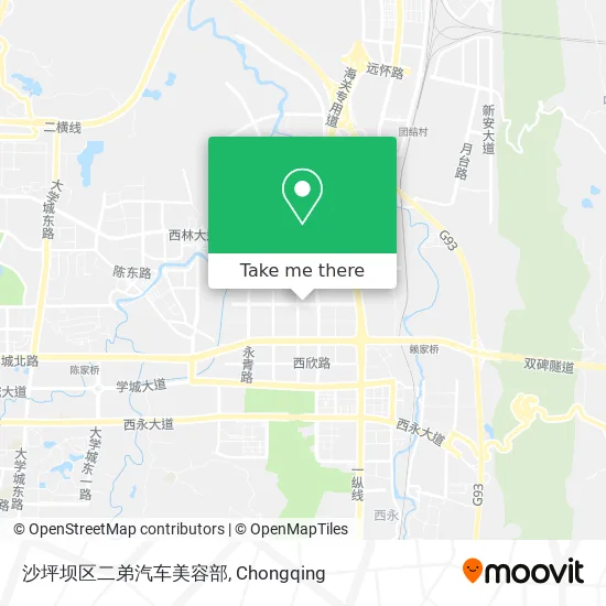 沙坪坝区二弟汽车美容部 map