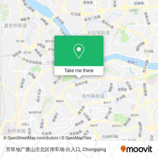 芳草地广通山庄北区停车场-出入口 map
