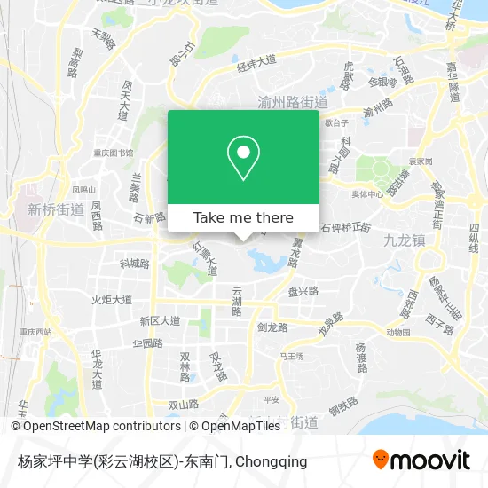 杨家坪中学(彩云湖校区)-东南门 map