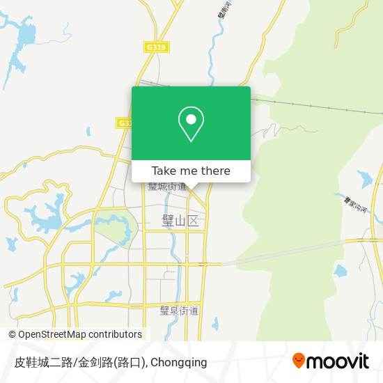 皮鞋城二路/金剑路(路口) map
