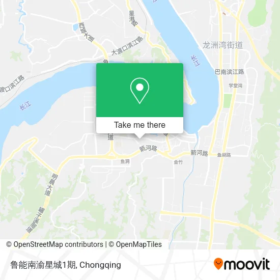 鲁能南渝星城1期 map