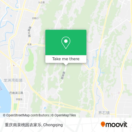 重庆南泉桃园农家乐 map