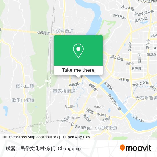 磁器口民俗文化村-东门 map