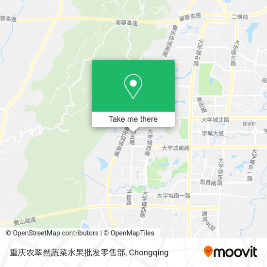 重庆农翠然蔬菜水果批发零售部 map