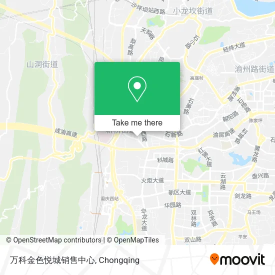 万科金色悦城销售中心 map