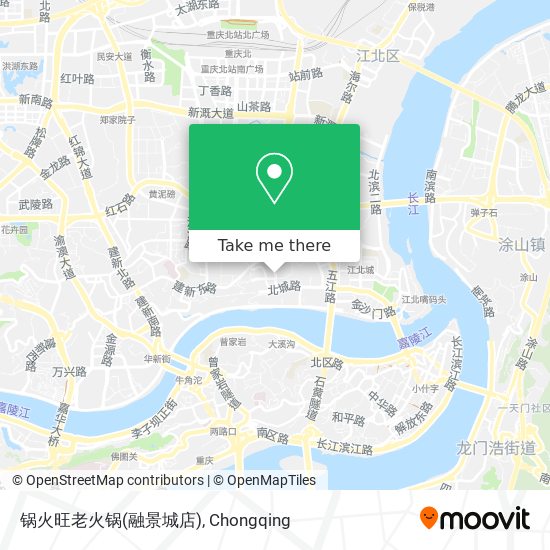 锅火旺老火锅(融景城店) map