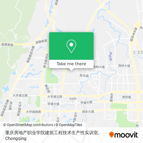 重庆房地产职业学院建筑工程技术生产性实训室 map