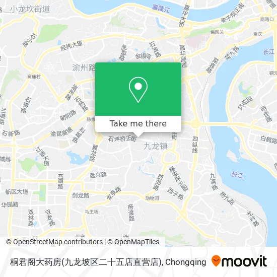 桐君阁大药房(九龙坡区二十五店直营店) map