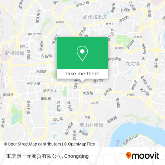 重庆康一元商贸有限公司 map