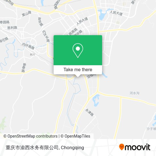 重庆市渝西水务有限公司 map