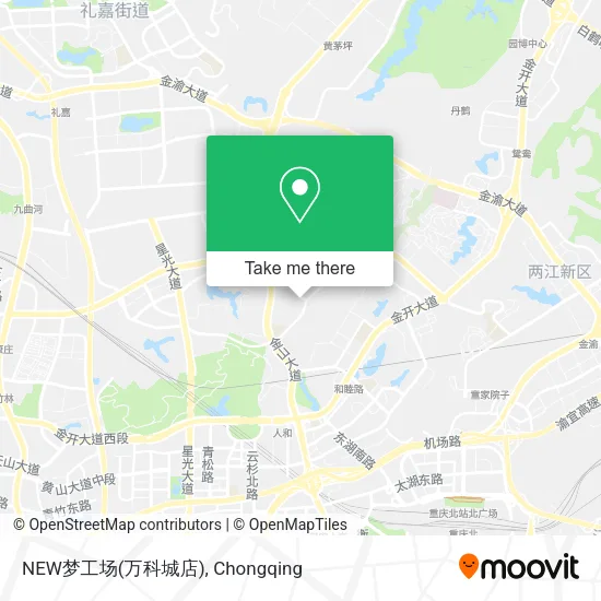NEW梦工场(万科城店) map