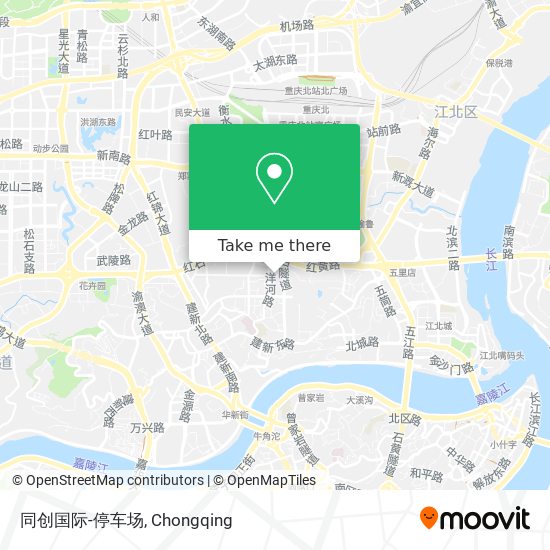 同创国际-停车场 map