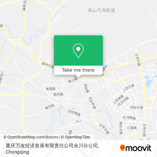 重庆万友经济发展有限责任公司永川分公司 map