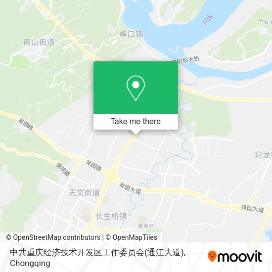 中共重庆经济技术开发区工作委员会(通江大道) map