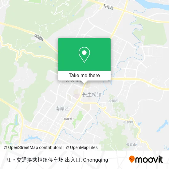 江南交通换乘枢纽停车场-出入口 map