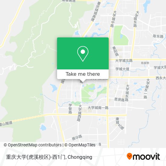 重庆大学(虎溪校区)-西1门 map