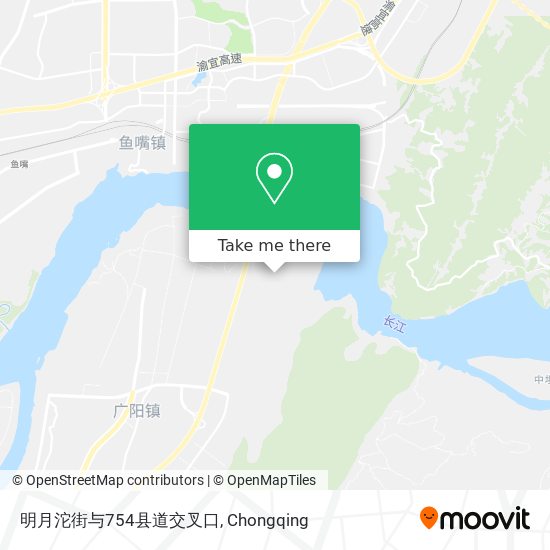 明月沱街与754县道交叉口 map