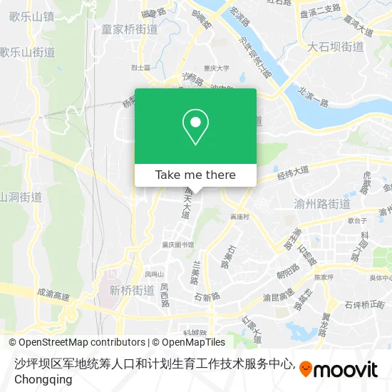 沙坪坝区军地统筹人口和计划生育工作技术服务中心 map