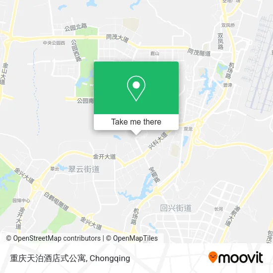 重庆天泊酒店式公寓 map