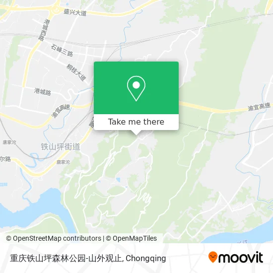 重庆铁山坪森林公园-山外观止 map