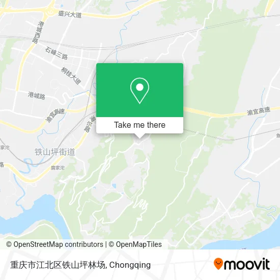 重庆市江北区铁山坪林场 map