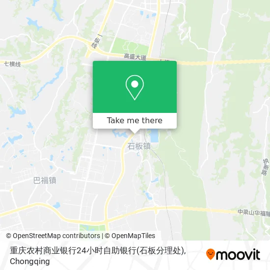 重庆农村商业银行24小时自助银行(石板分理处) map