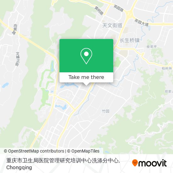 重庆市卫生局医院管理研究培训中心洗涤分中心 map