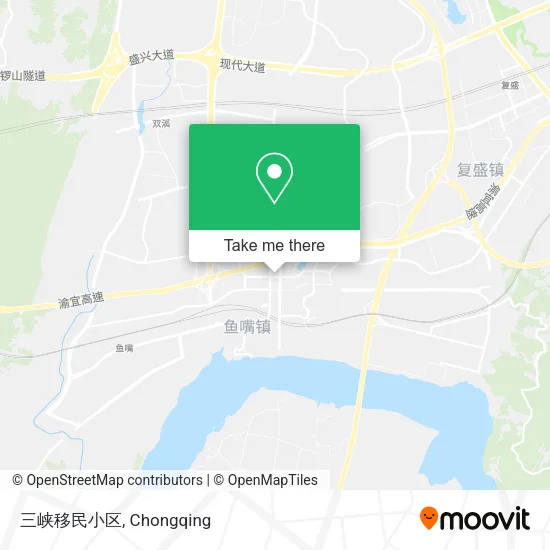 三峡移民小区 map