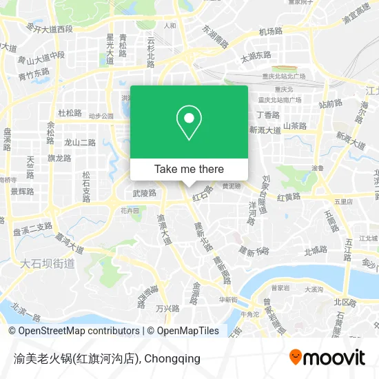 渝美老火锅(红旗河沟店) map