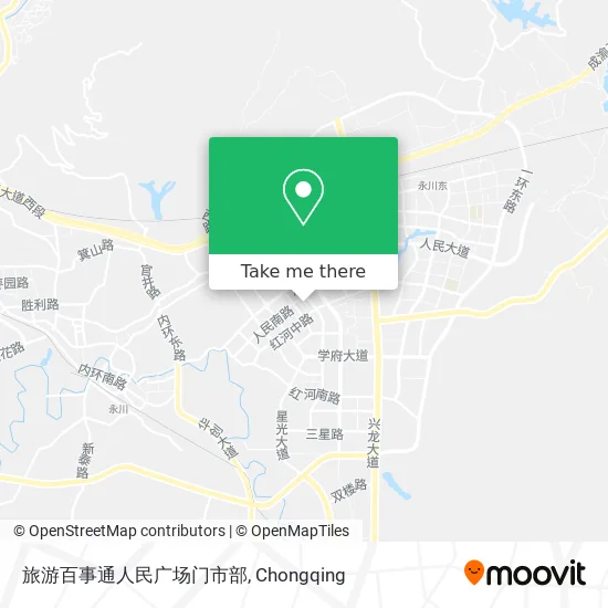 旅游百事通人民广场门市部 map