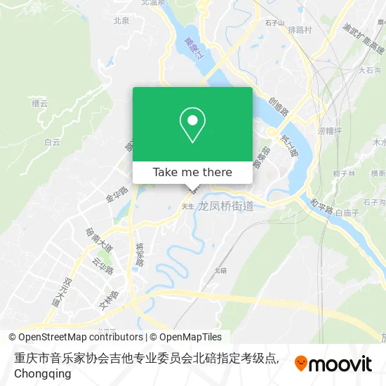 重庆市音乐家协会吉他专业委员会北碚指定考级点 map