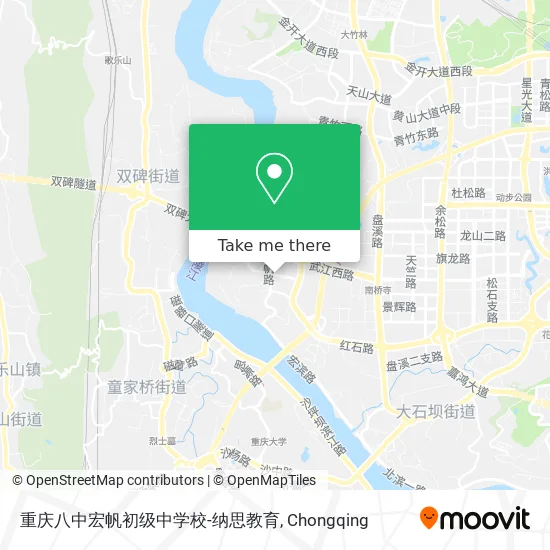 重庆八中宏帆初级中学校-纳思教育 map