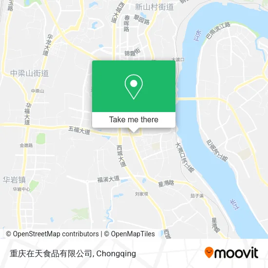 重庆在天食品有限公司 map