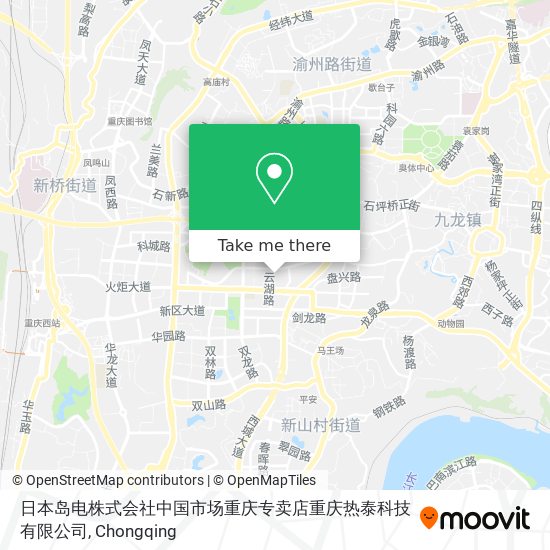 日本岛电株式会社中国市场重庆专卖店重庆热泰科技有限公司 map