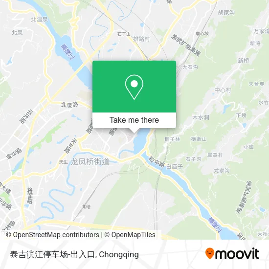 泰吉滨江停车场-出入口 map