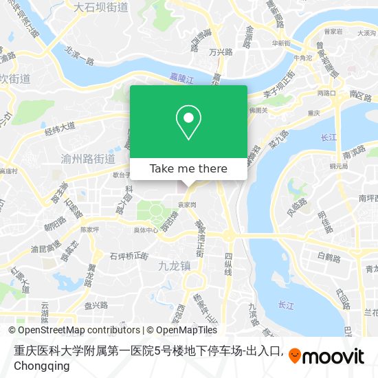 重庆医科大学附属第一医院5号楼地下停车场-出入口 map