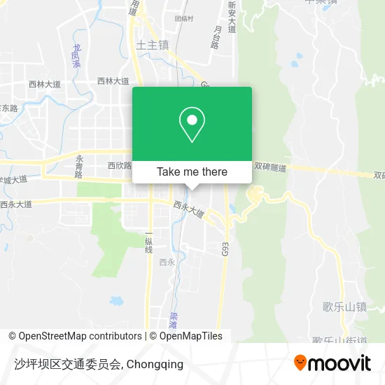 沙坪坝区交通委员会 map