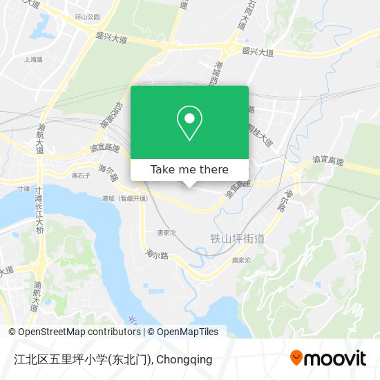 江北区五里坪小学(东北门) map