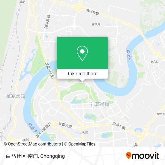 白马社区-南门 map