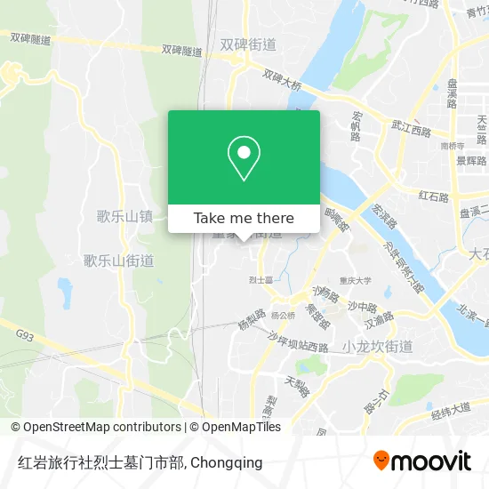 红岩旅行社烈士墓门市部 map