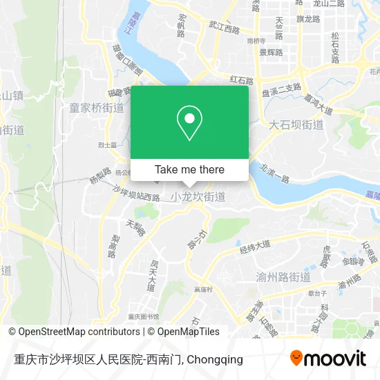 重庆市沙坪坝区人民医院-西南门 map