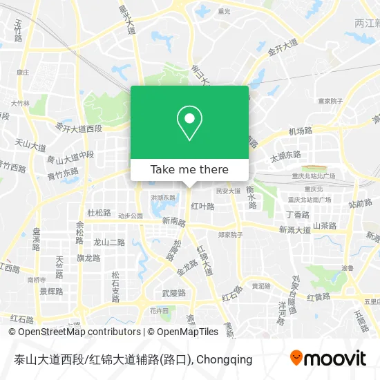 泰山大道西段/红锦大道辅路(路口) map
