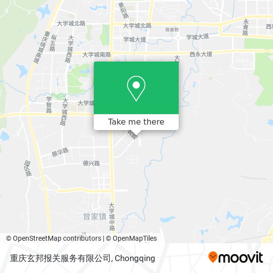重庆玄邦报关服务有限公司 map