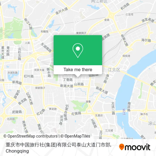 重庆市中国旅行社(集团)有限公司泰山大道门市部 map