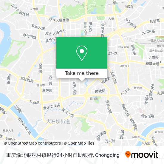 重庆渝北银座村镇银行24小时自助银行 map