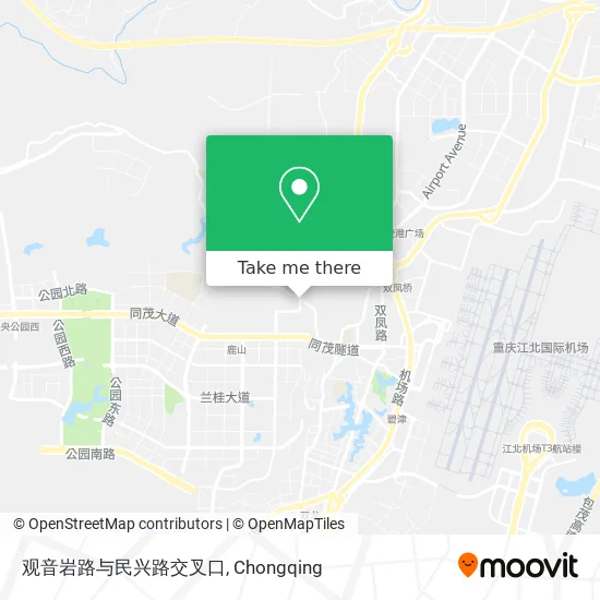 观音岩路与民兴路交叉口 map