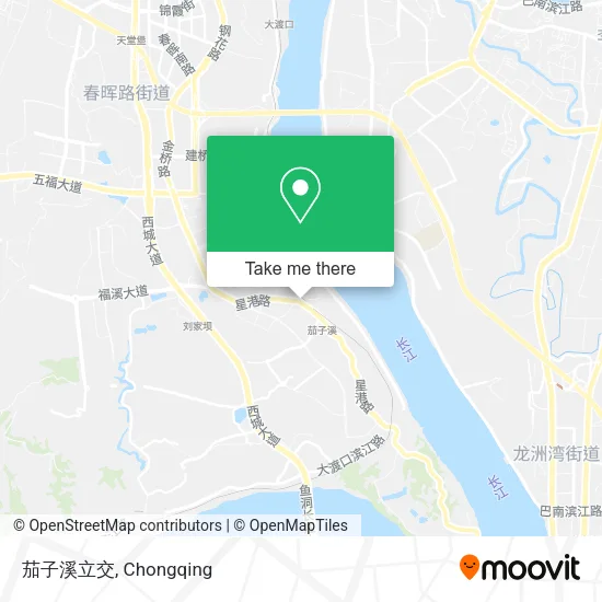 茄子溪立交 map