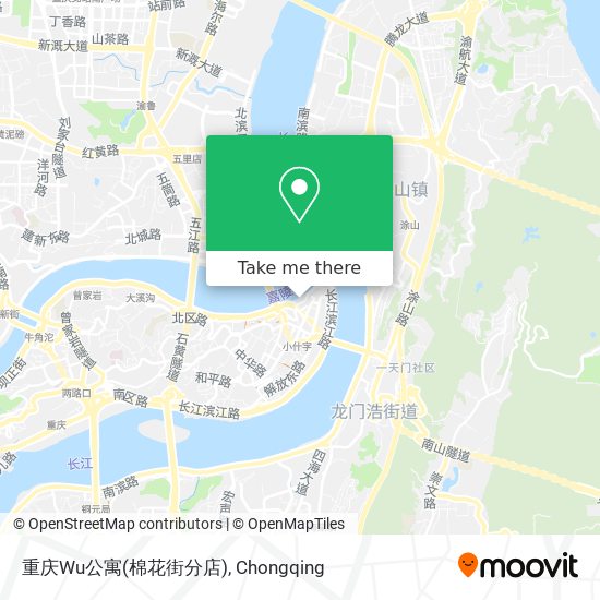 重庆Wu公寓(棉花街分店) map